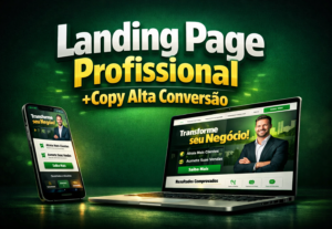 Eu vou criar sua Landing Page + Copys alta conversão + Pixel...