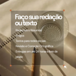 Eu vou fazer seu texto ou redação