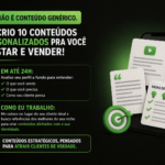 Eu vou criar 10 conteúdos prontos pra você postar e atrai