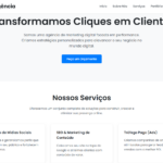 Eu vou criar uma landing page para o seu serviço.