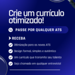 Eu vou montar um currículo otimizado e limpo para você