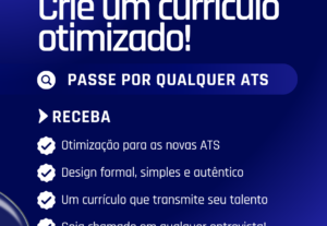Eu vou montar um currículo otimizado e limpo para você