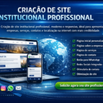 Eu vou fazer Criação de sites institucional