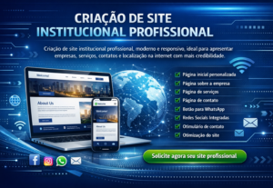 Eu vou fazer Criação de sites institucional