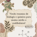 Eu vou fazer resumos de biologia e química por 20 reais.