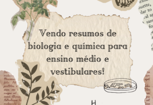 Eu vou fazer resumos de biologia e química por 20 reais.