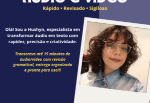 Eu vou Transcrever os áudios que você precisa com rapidez