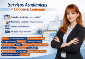 Eu vou fazer Serviços de Redação, ABNT e Criação de Slides e...