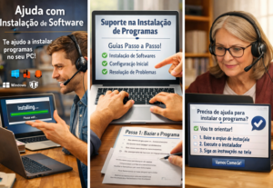 Eu vou Ajudar na instalação de softwares e programas