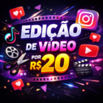 Eu vou editar seu vídeo por apenas 20 reais