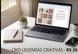 Eu vou criar 5 legenda criativa para suas rede sociais.