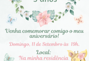 Eu vou Fazer o convite para o seu evento.