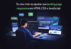 Eu vou criar sua landing page responsiva