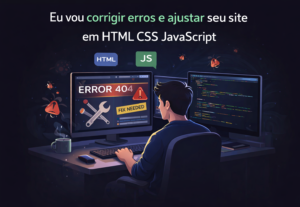 Eu vou corrigir erros no seu site