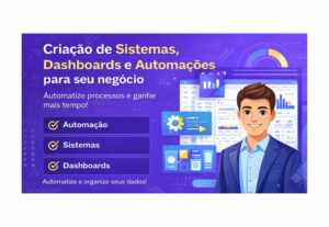 Eu vou Criar sistemas web e automações para empresas