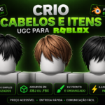 Eu vou fazer cabelos e itens UGC simples para Roblox