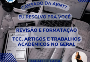 Eu vou formatar seu Trabalho Acadêmico/TCC nas normas da ABN...