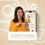 Eu vou Crio artes profissionais para redes sociais