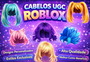 Eu vou criar cabelos e acessórios UGC exclusivos para você