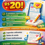 Eu vou fazer Criação de Frases e Textos para Redes Sociais