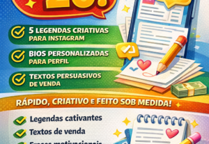 Eu vou fazer Criação de Frases e Textos para Redes Sociais