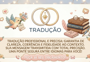 Eu vou Traduzir para você o seu texto em até 6 horas