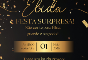 Eu vou Fazer um lindo convite para você