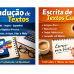 Eu vou Fazer tradução de textos e Escrita.