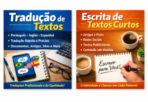 Eu vou Fazer tradução de textos e Escrita.