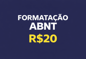 Eu vou Digitar e formatar seu trabalho nas normas ABNT rápid...