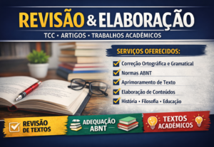 Eu vou realizar revisão de TCC, artigos e textos acadêmicos