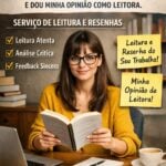 Eu vou ler seu livro e te dar feedback honesto como leitora