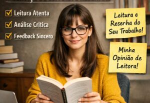 Eu vou ler seu livro e te dar feedback honesto como leitora