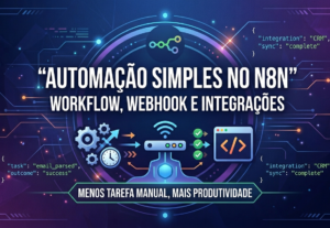 Eu vou criar 1 automação simples no n8n
