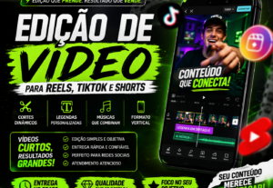 Eu vou Editar videos curtos para reels, tik tok, ou shorts.