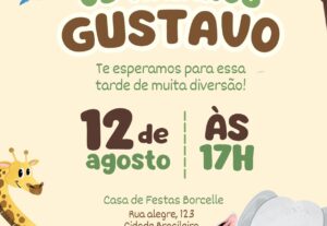Eu vou criar seu convite digital personalizado em 24horas.