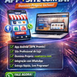 Eu vou cria seu APP + SITE com IA pronto para usar