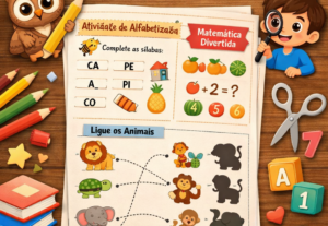 Eu vou criar atividades educativas personalizadas em PDF
