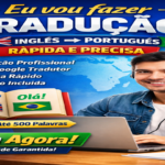 Eu vou fazer tradução inglês - português rápida e precisa