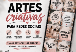 Eu vou fazer artes criativas para redes sociais.