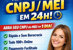 Eu vou fazer seu CNPJ / MEI em até 24h