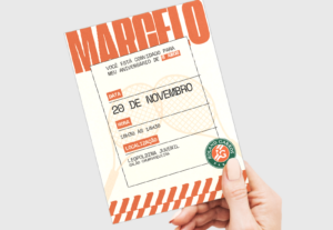 Eu vou criar o seu convite para qualquer evento