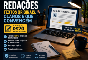 Eu vou fazer seus textos e artigos originais.