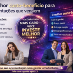 Eu vou criar uma apresentação comercial que ser destaque.