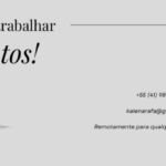 Eu vou fazer e/ou reestruturar seu currículo.