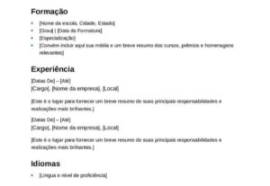 Eu vou Criar seu currículo profissional, direto e eficaz.
