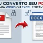 Eu vou transformar seu Pdf em arquivo editável