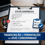 Eu vou fazer Transcrição/formatação atas - assembleia condom...