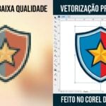 Eu vou vetorizar sua arte com linha de corte no Corel Draw