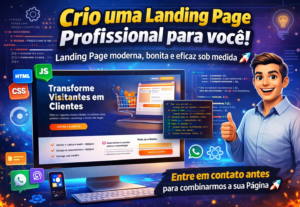 Eu vou criar um site landing page profissional para você